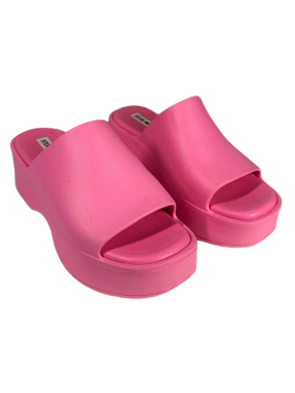 Steve Madden | Slinky J Hot Pink Platform Slide Sandals NWOT
